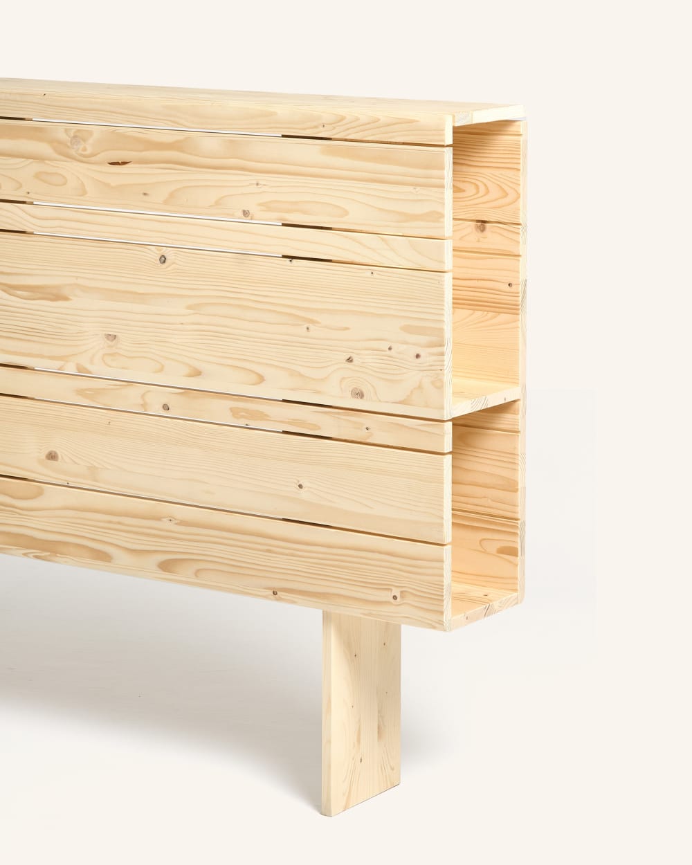 Tête de lit en bois avec rangement, 100 cm