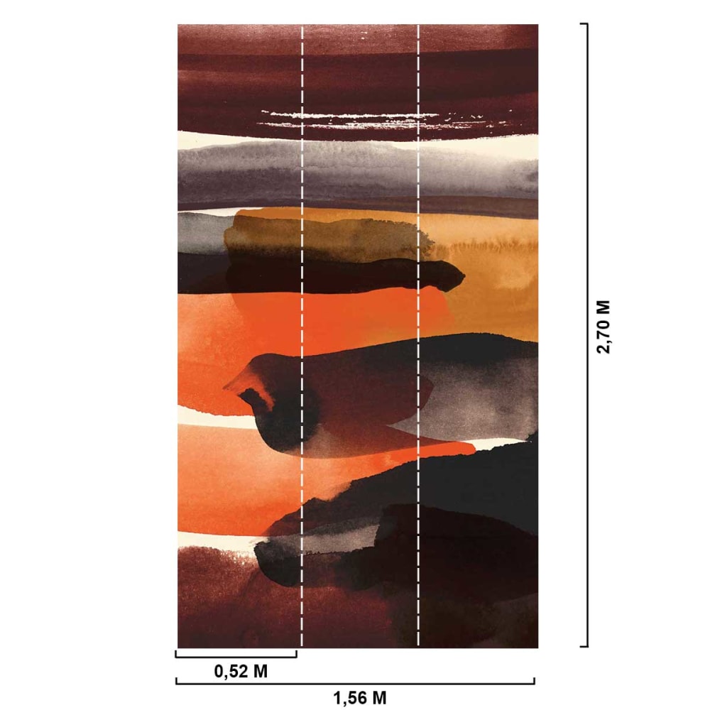 Papier peint bois de rose 156x270 cm - Maisons du Monde