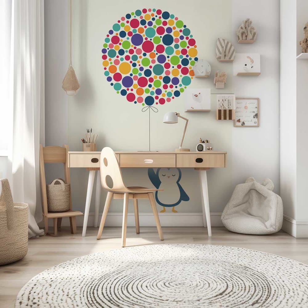 Hexoa Tapete Pinguin mit Ballon 208x270cm style landhaus MEHRFARBIG VLIES Kinder