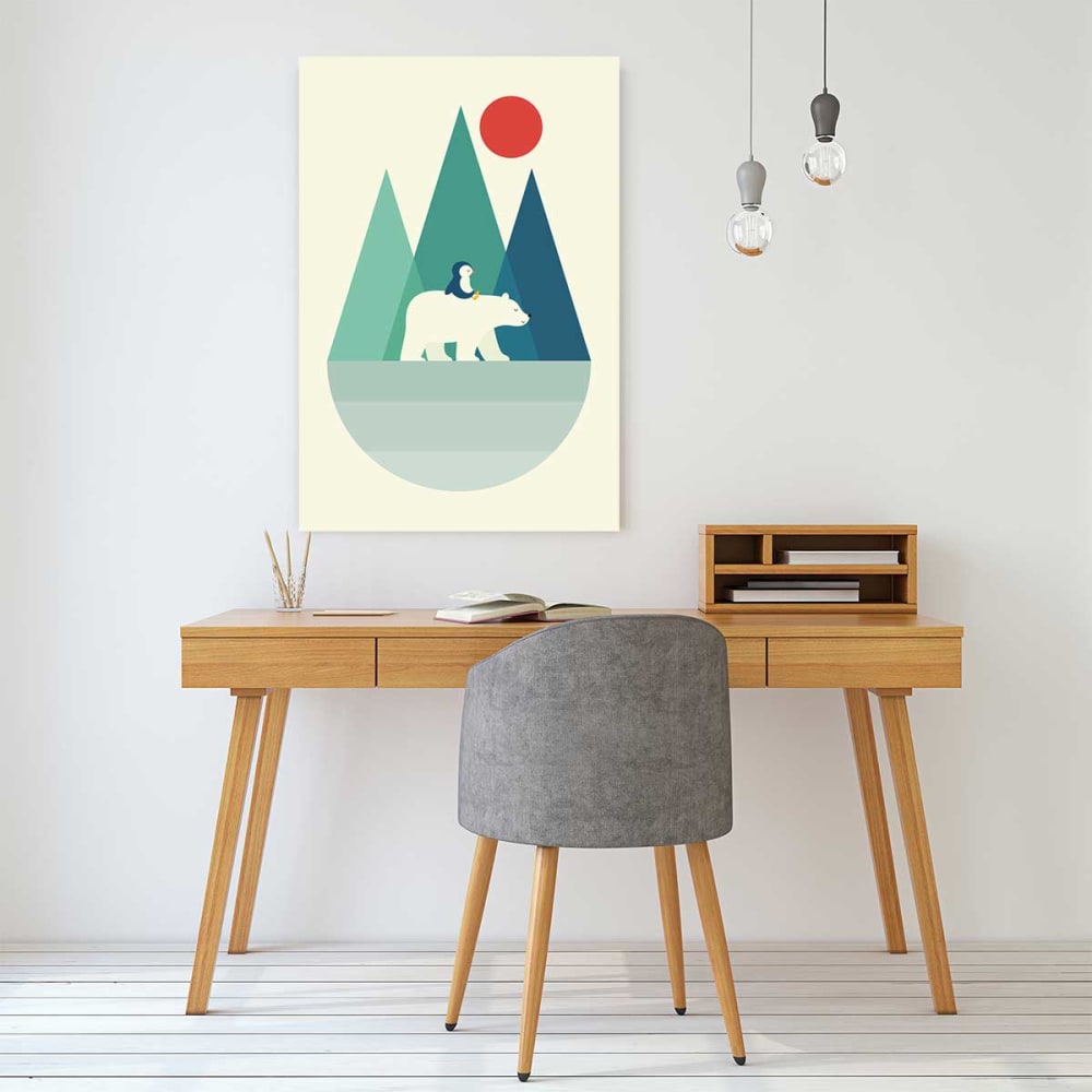 Papier peint le monde la glace 208x270 cm - Maisons du Monde