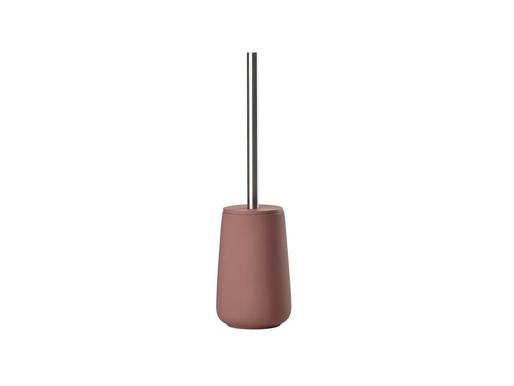 Zone Denmark Brosse de toilette en porcelaine rouge pêche