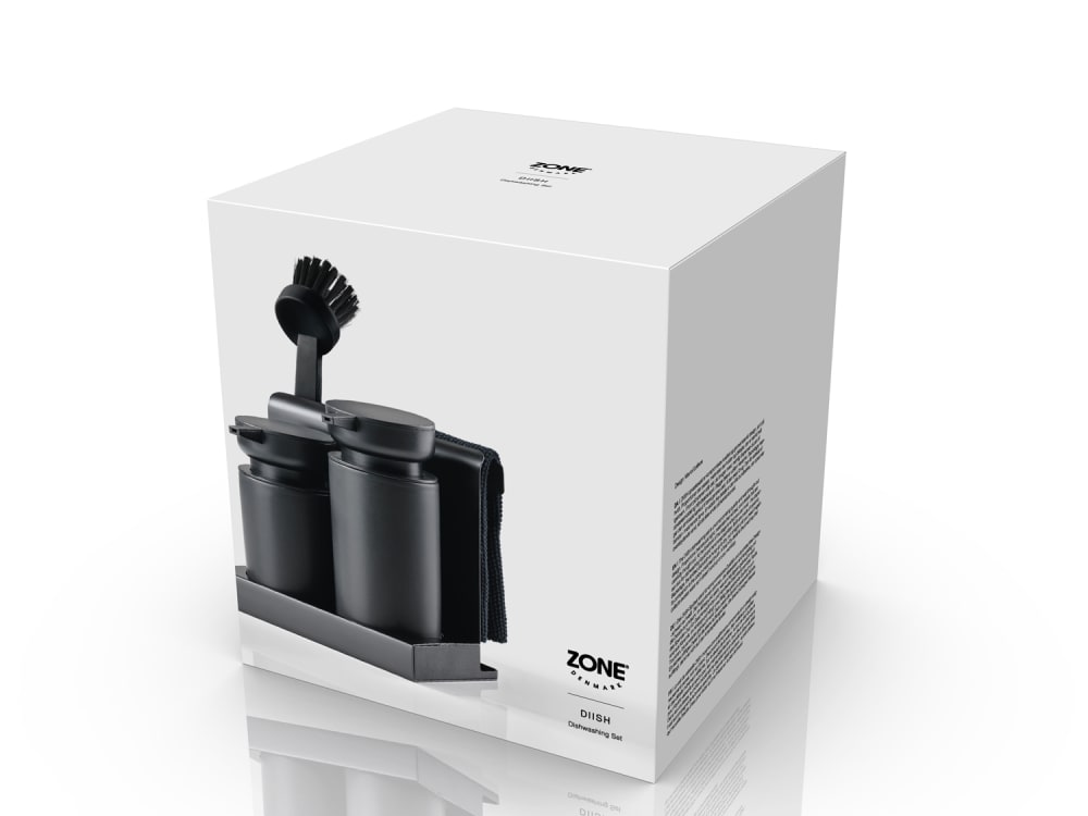 Set de vaisselle polyprolpylène noir