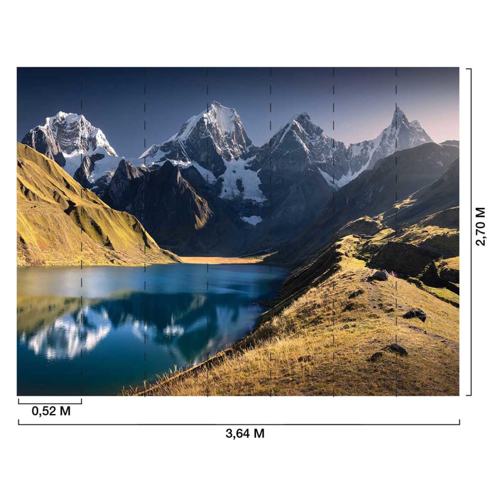 Papier peint lac au perou 364x270 cm — vue 3