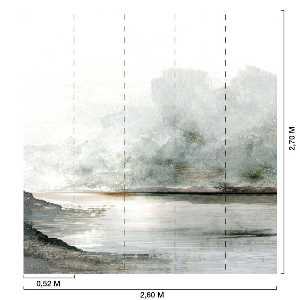 Papier peint voile de brume 260x270 cm — vue 3