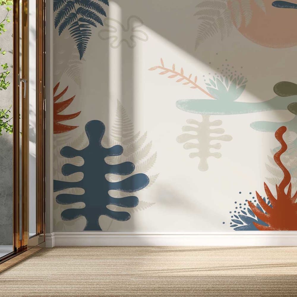 Hexoa Tapete Wassergrund 364x270cm style landhaus Mehrfarbig Vlies