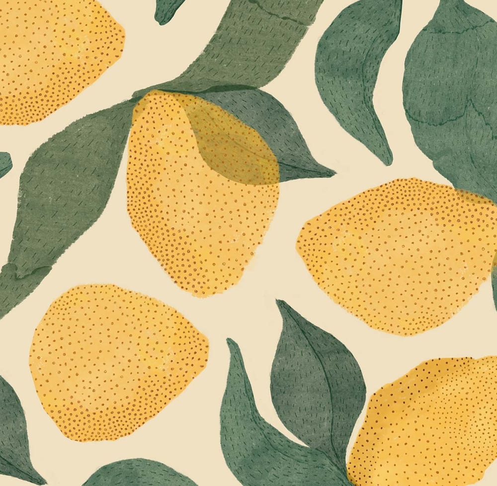 Papier peint citrons d'été 364x270 cm — vue 4