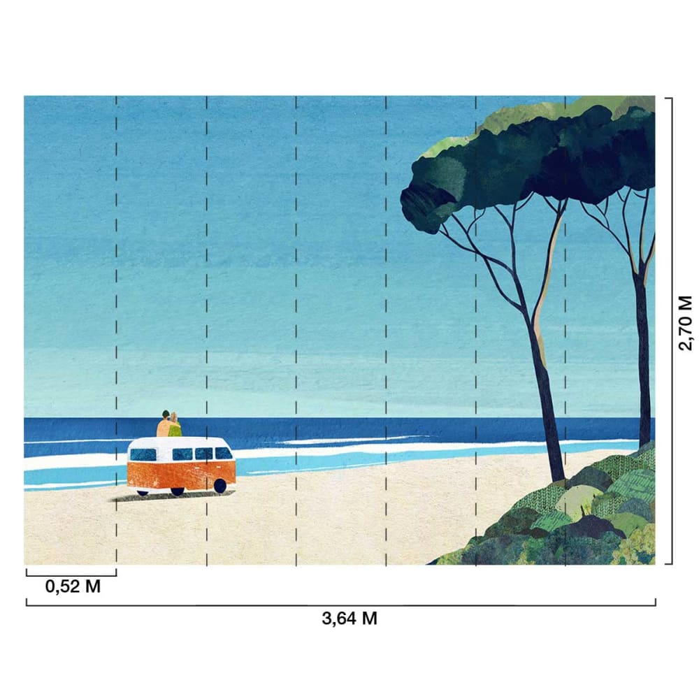 Papier peint campement 364x270 cm — vue 3