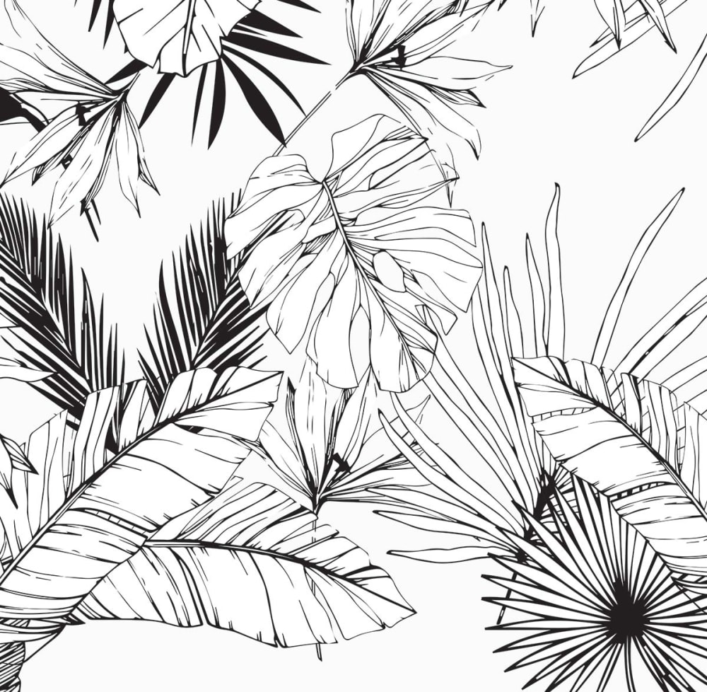 Papier peint tropiques à l'encre 364x270 cm — vue 4