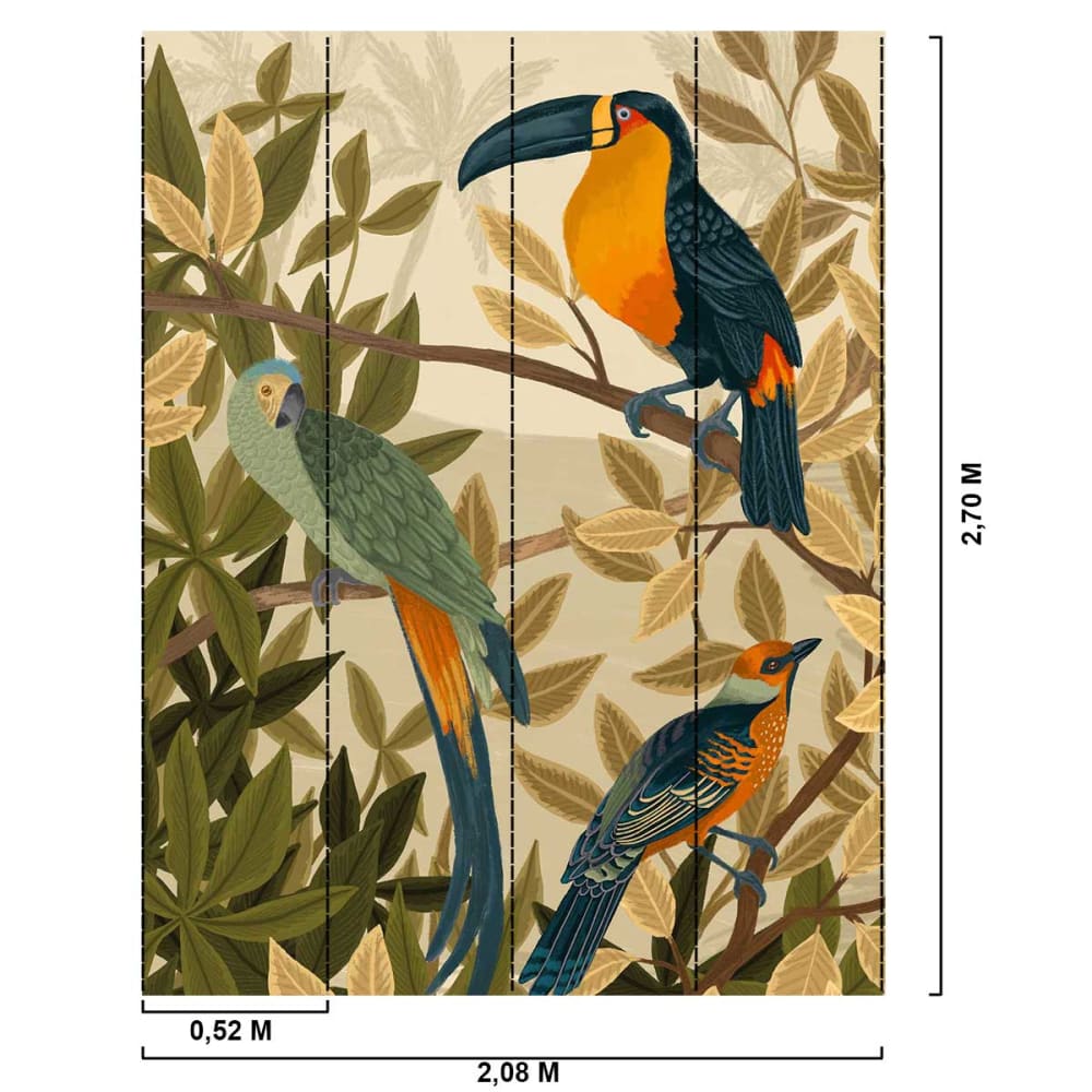 Papier peint chants tropicaux 208x270 cm — vue 3
