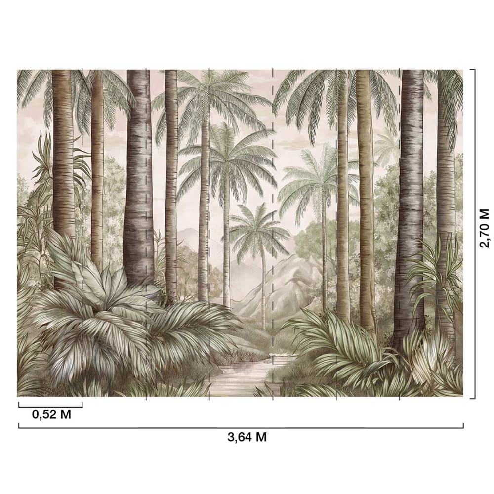 Papier peint tropical 364x270 cm — vue 3