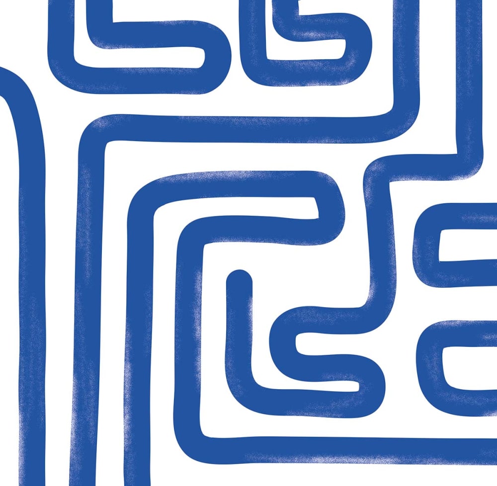 Papier peint bleu 364x270 cm — vue 4