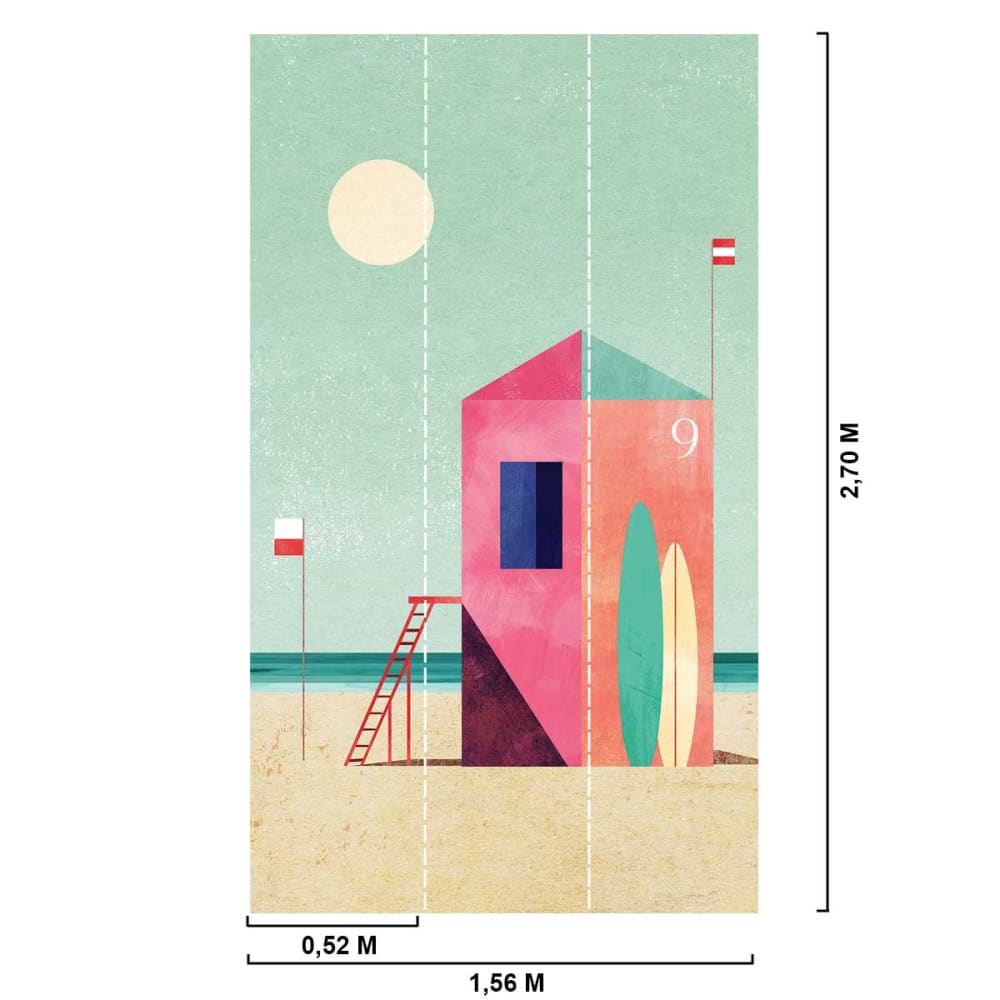 Papier peint poste 9 156x270 cm