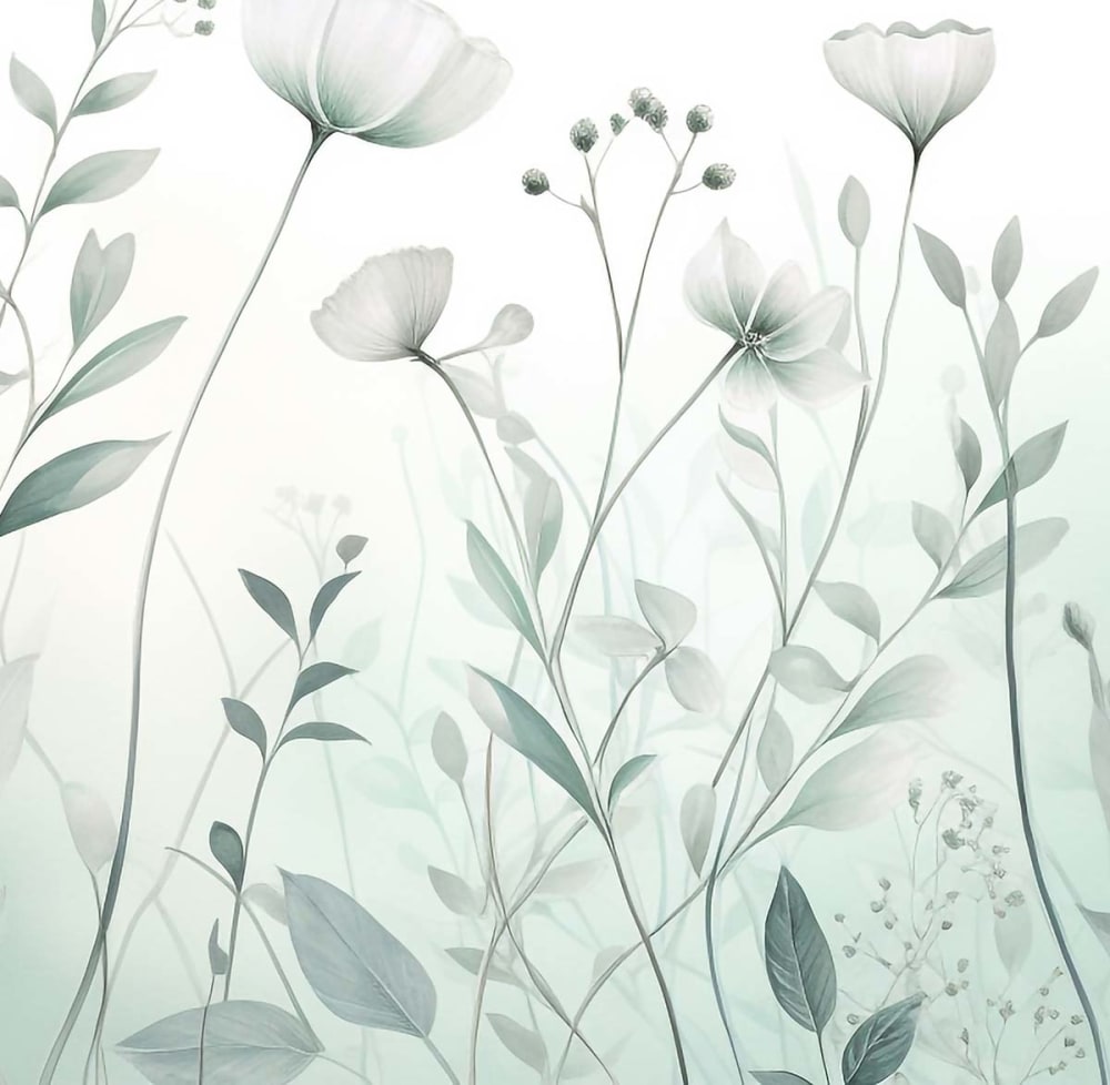 Papier peint blanche aquarelle 364x270 cm — vue 4