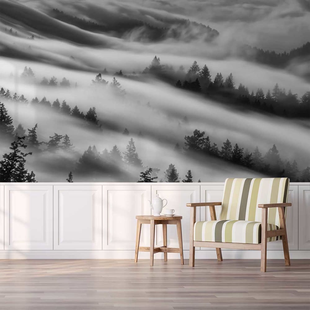 Hexoa Tapete Morgennebel 364x270cm Mehrfarbig Vlies