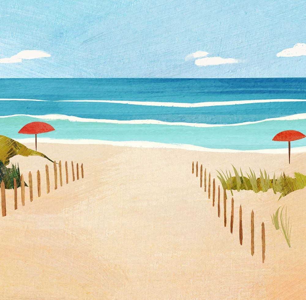 Papier peint vers la plage 364x270 cm — vue 4