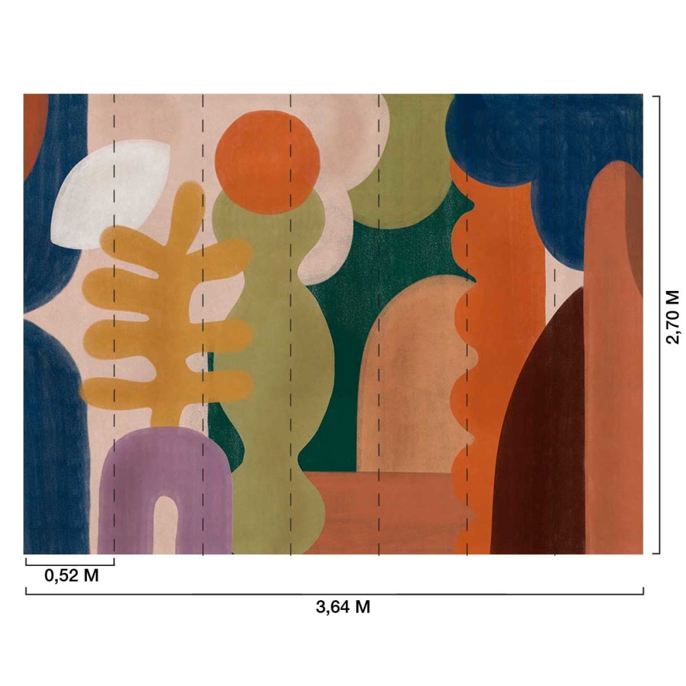 Papier peint foret en été 364x270 cm — vue 3