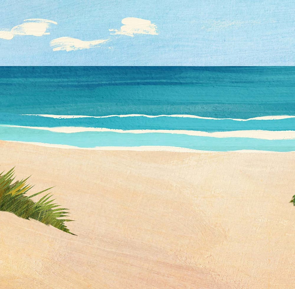 Papier peint plage secrète 364x270 cm — vue 4