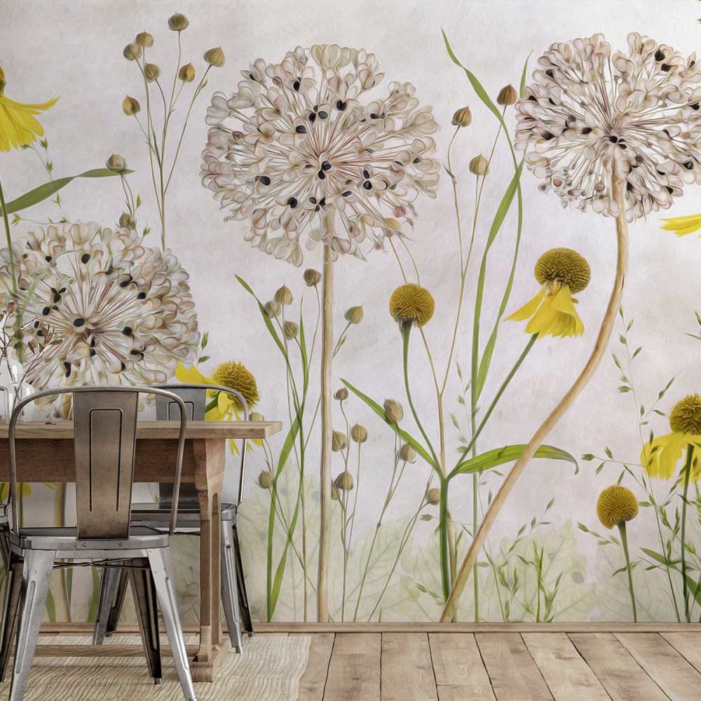 Papier peint alliums