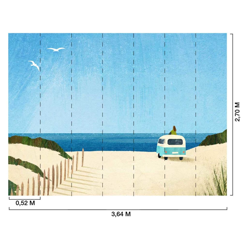 Papier peint horizon salé 364x270 cm — vue 3