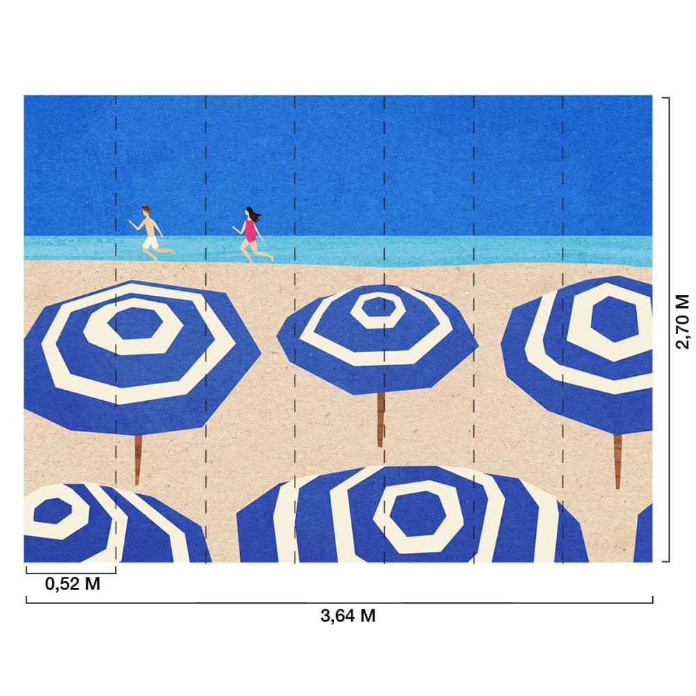 Papier peint un été à la plage 364x270 cm — vue 3
