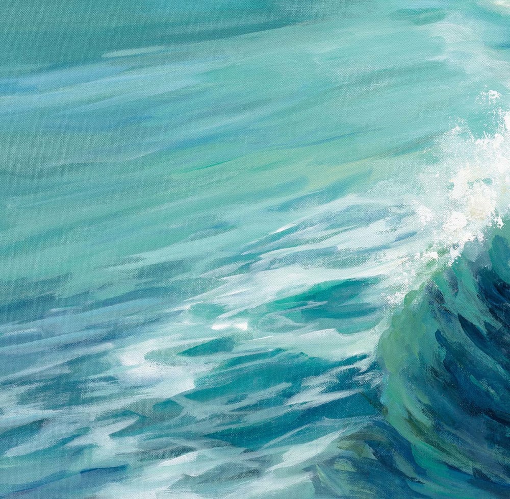 Papier peint vague peinte 364x270 cm — vue 4