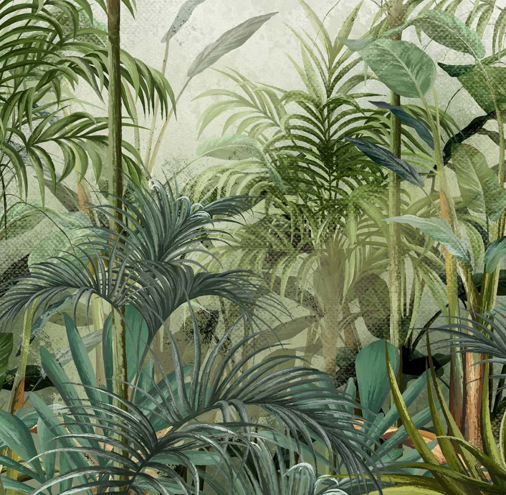 Papier peint au fond de la jungle 364x270 cm — vue 4
