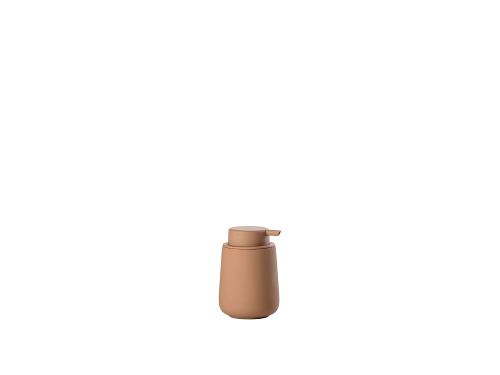 Zone Denmark Distributeur de savon en grès/abs mandarine style contemporain Orange Pierre