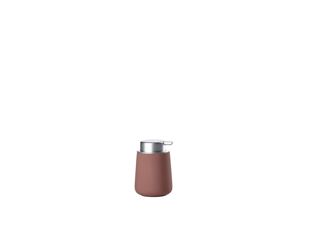 Zone Denmark Distributeur de savon en porcelaine/abs rouge pêche