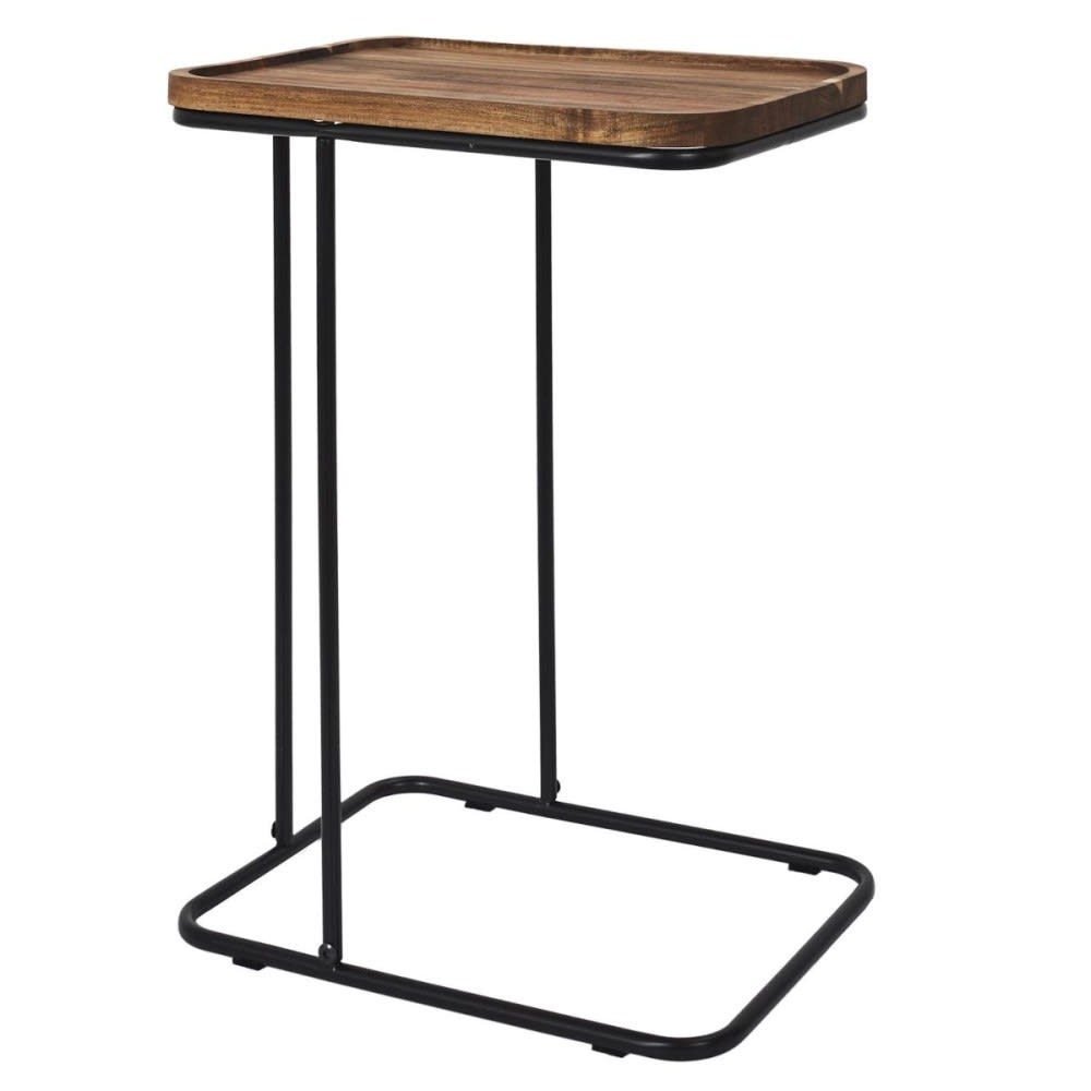 Table d'appoint bout de canapé en acacia