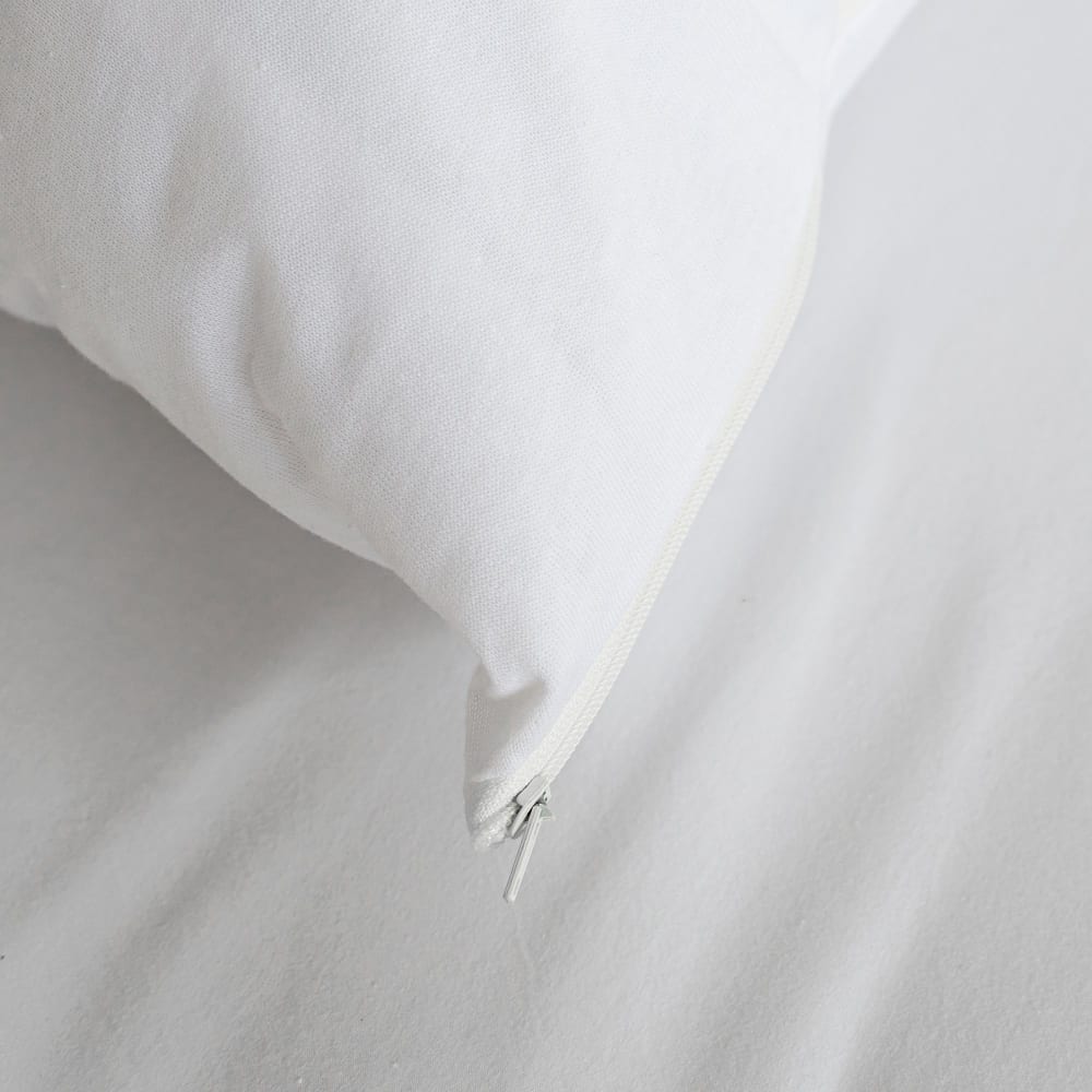 Wasserfester Kopfkissenschoner aus 100% Baumwolle 40x60 cm Weiss