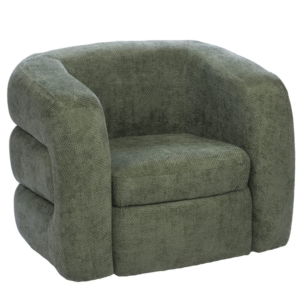 fauteuil en tissu vert