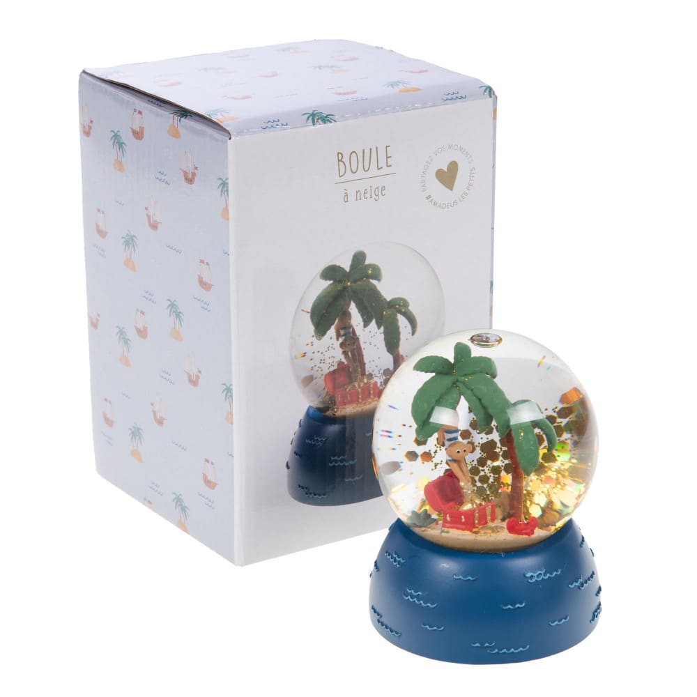 Boule à neige pirate bleu en verre - Maisons du Monde