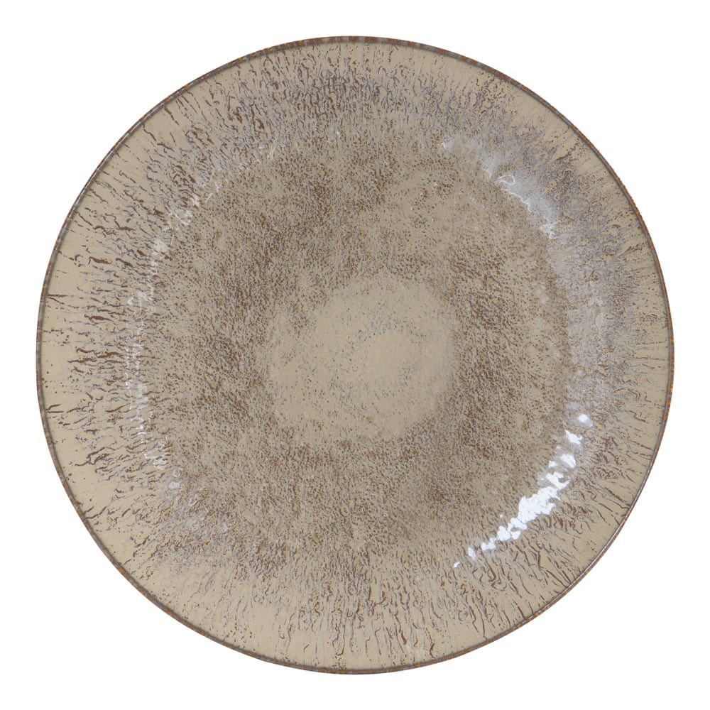 Assiette de présentation  32 cm beige en grès