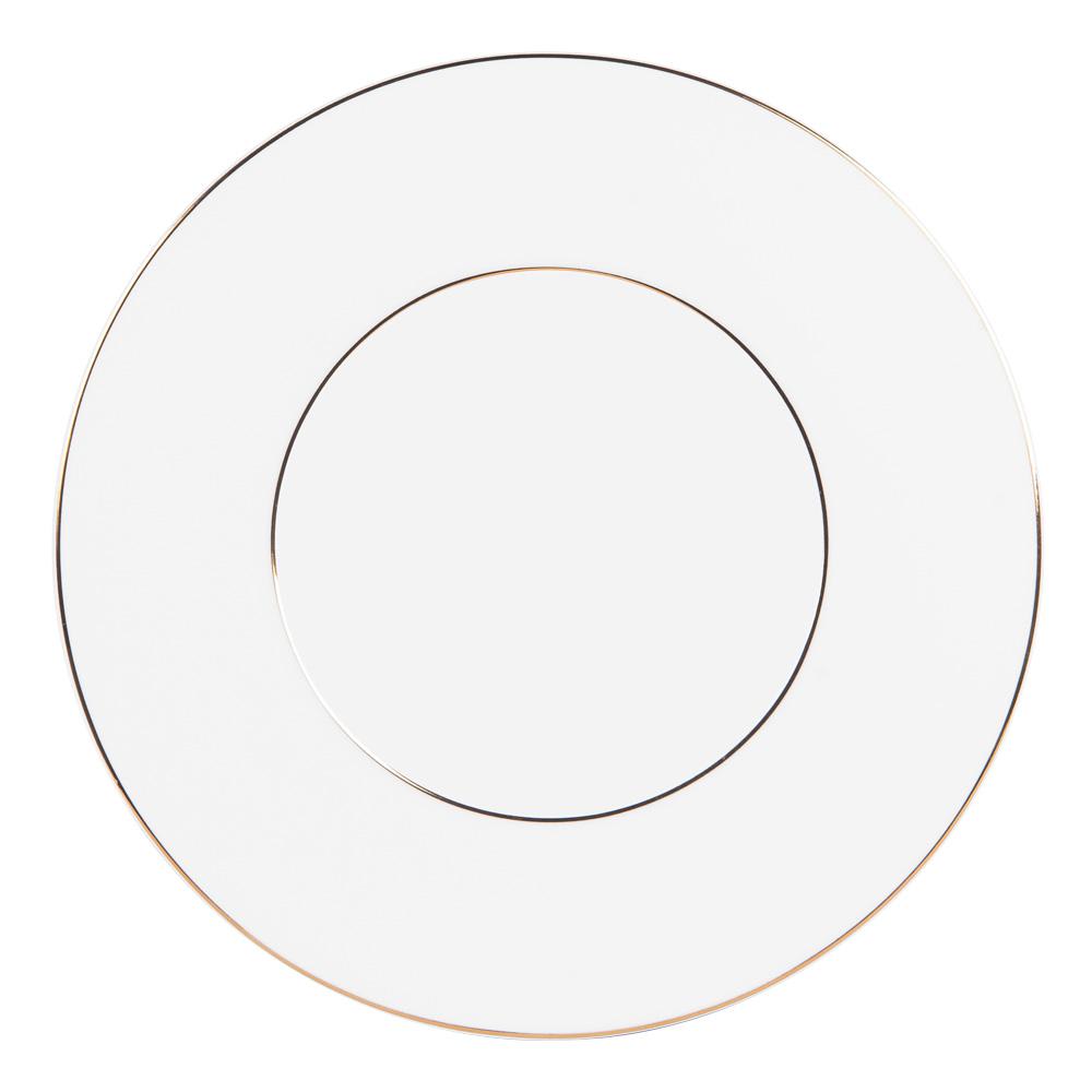Lot de 6 assiettes plates blanches 27 cm en porcelaine Lot de 6 assiettes plates blanches 27 cm en porcelaine
