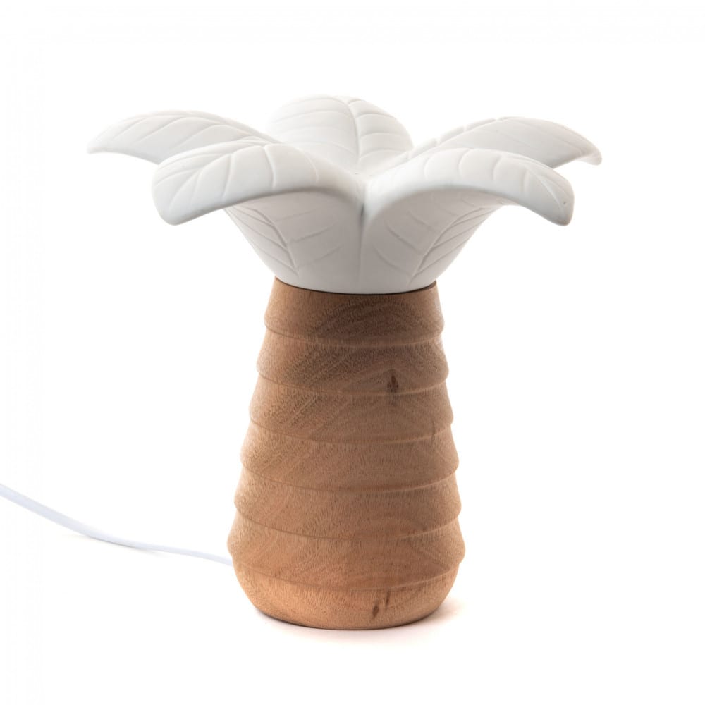 Lampe palmier marron en céramique — vue 3