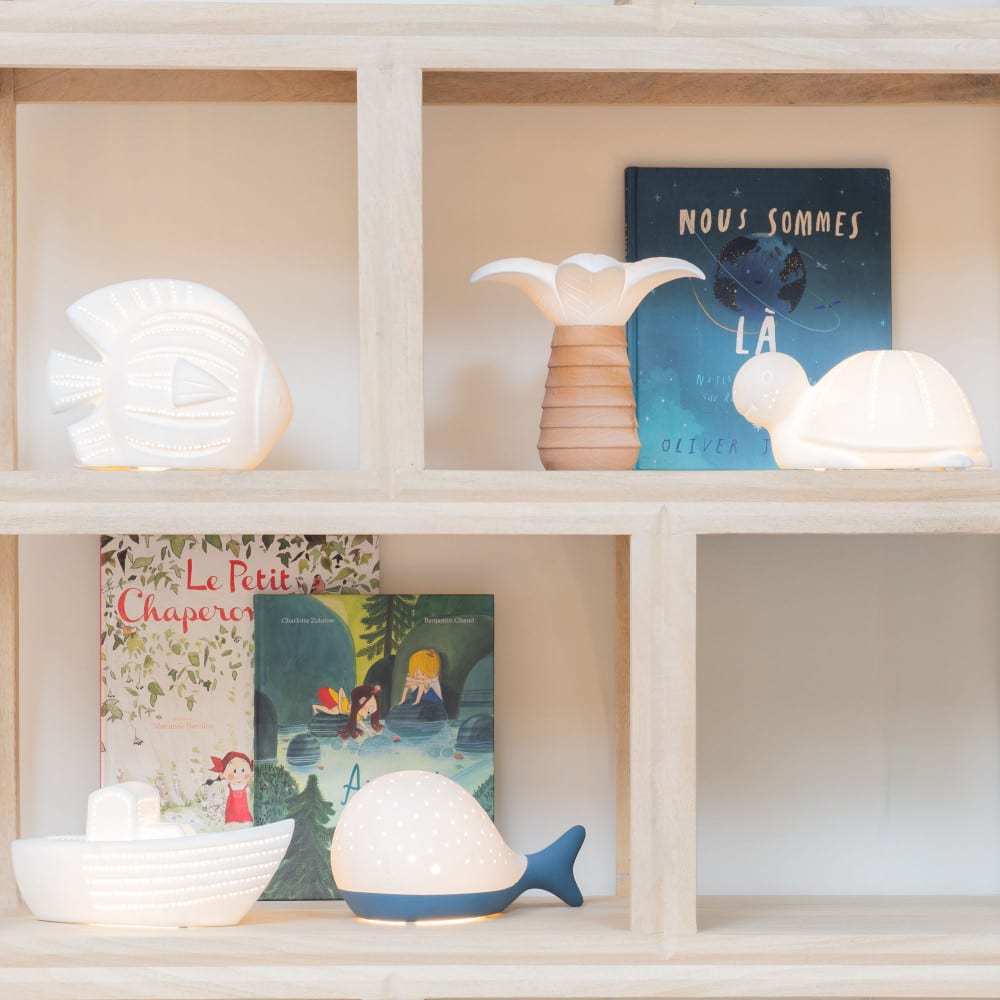 Lampe palmier marron en céramique — vue 4