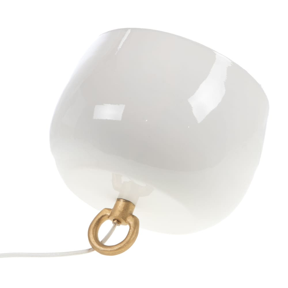 Lampe de table samuel 28 cm blanc en métal — vue 3