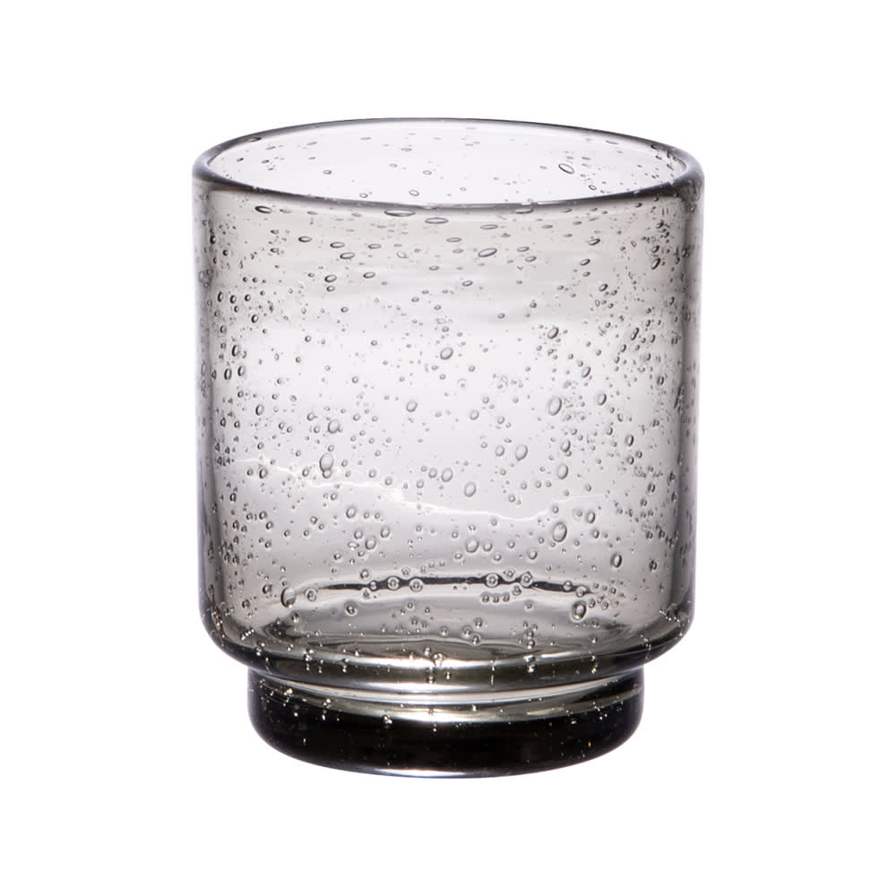 Lot de 6 gobelets à talon 25 cl gris en verre