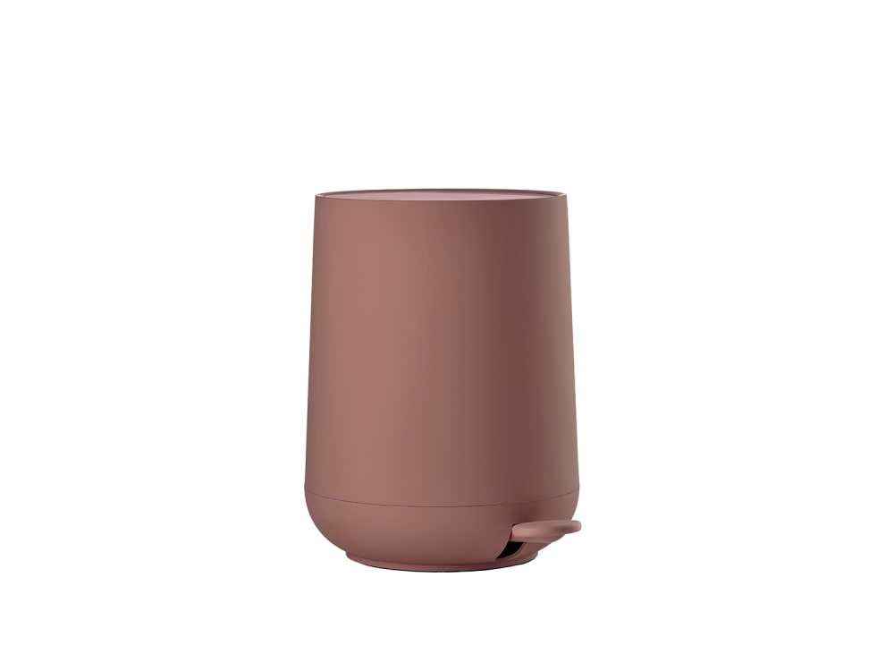 Zone Denmark Poubelle à pédale en abs rouge pêche - Pvc - Poly Chlorure De Vinyle