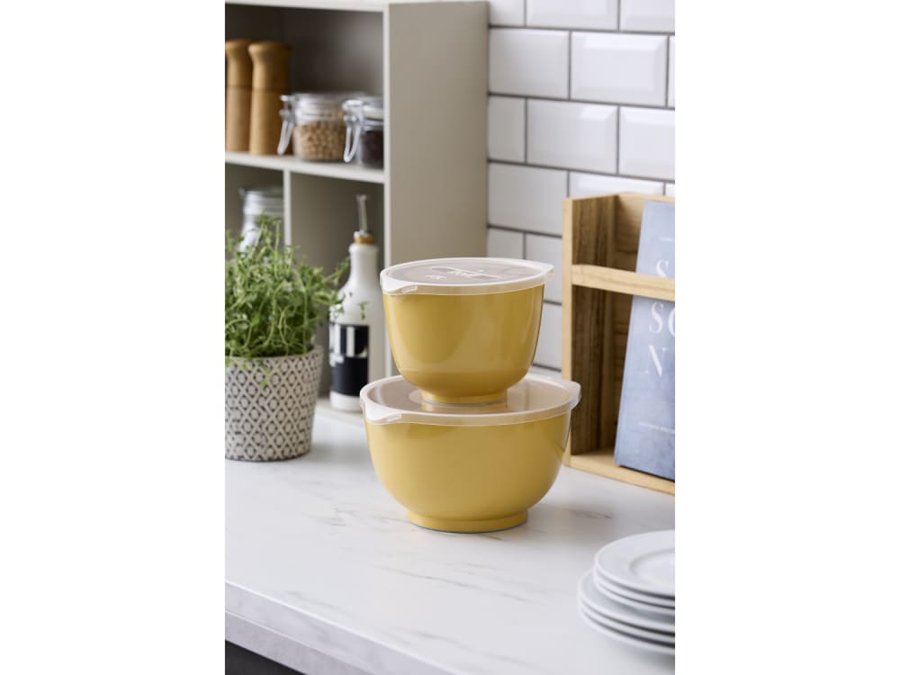 Set de bols à mixer et couvercles 4 pièces curry - Maisons du Monde