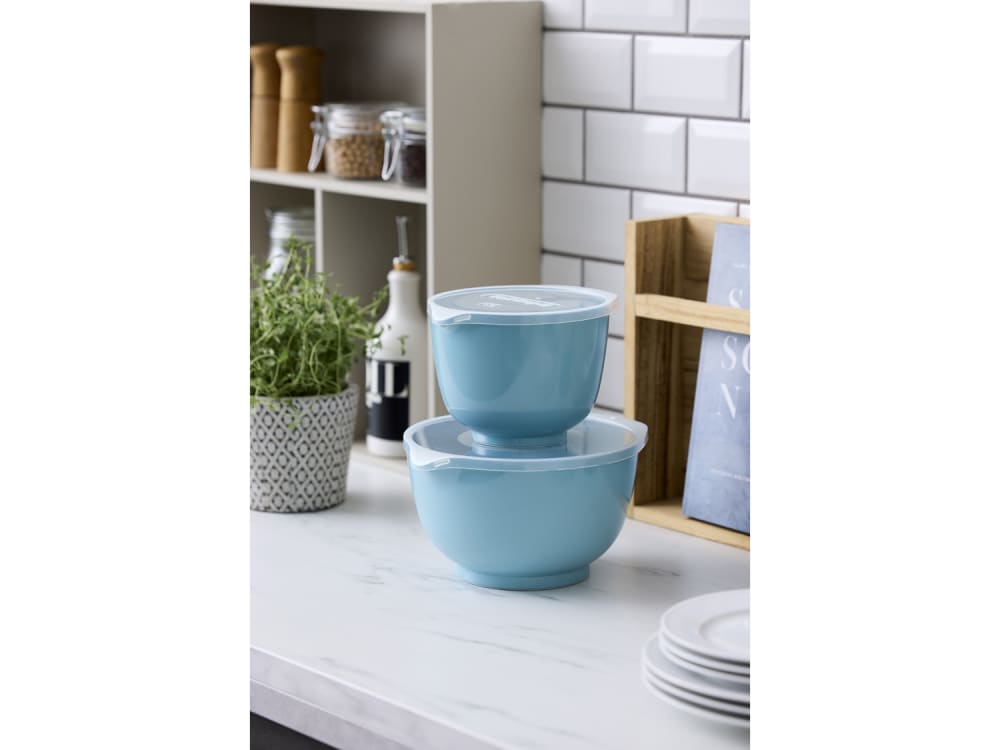 Set de bols à mixer et couvercles 4 pièces vert nordique - Maisons du Monde