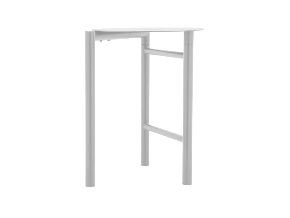 Tabouret en acier thermolaqué gris clair - Maisons du Monde