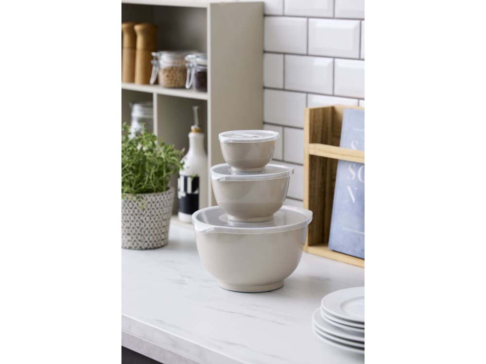 Set de bols à mixer et couvercles 6 pièces humus - Maisons du Monde