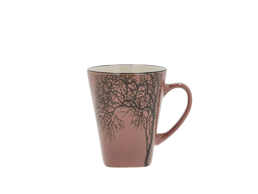 Mug en grès rose foncé 35 cl