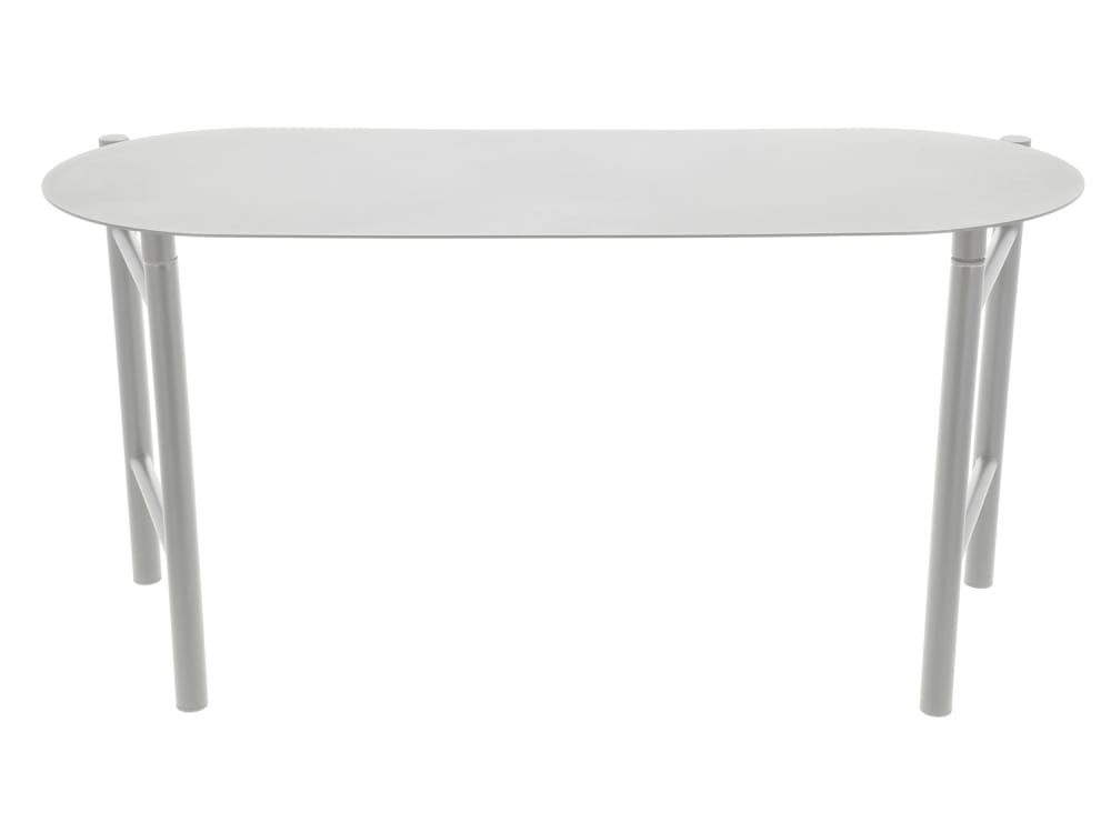 banc en acier thermolaqué - gris