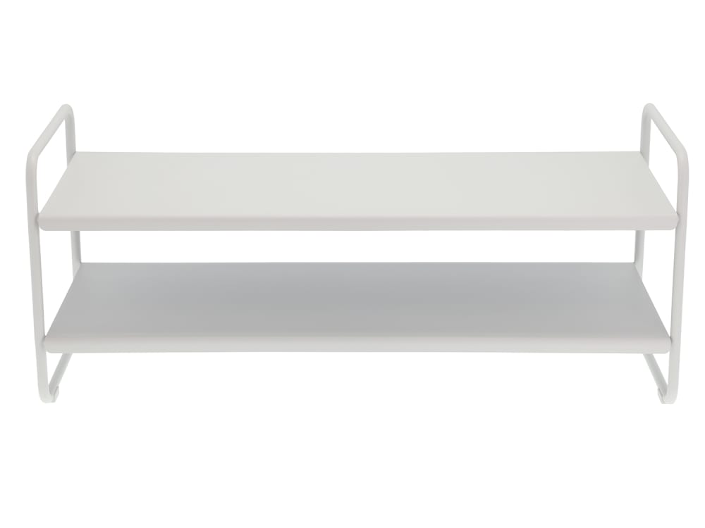 Etagère à chaussures en acier thermolaqué gris clair