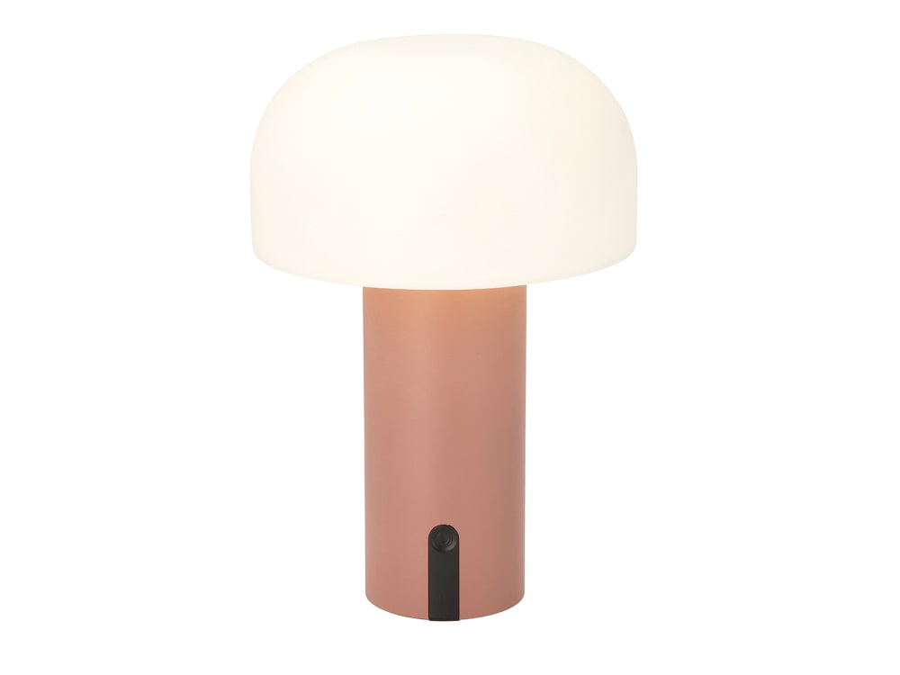 Lampe LED nomade rose