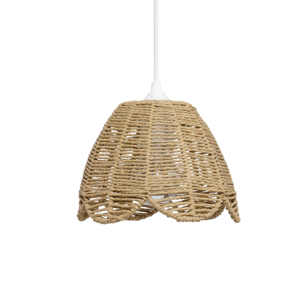 Suspension fleur en rotin tressé — vue 4