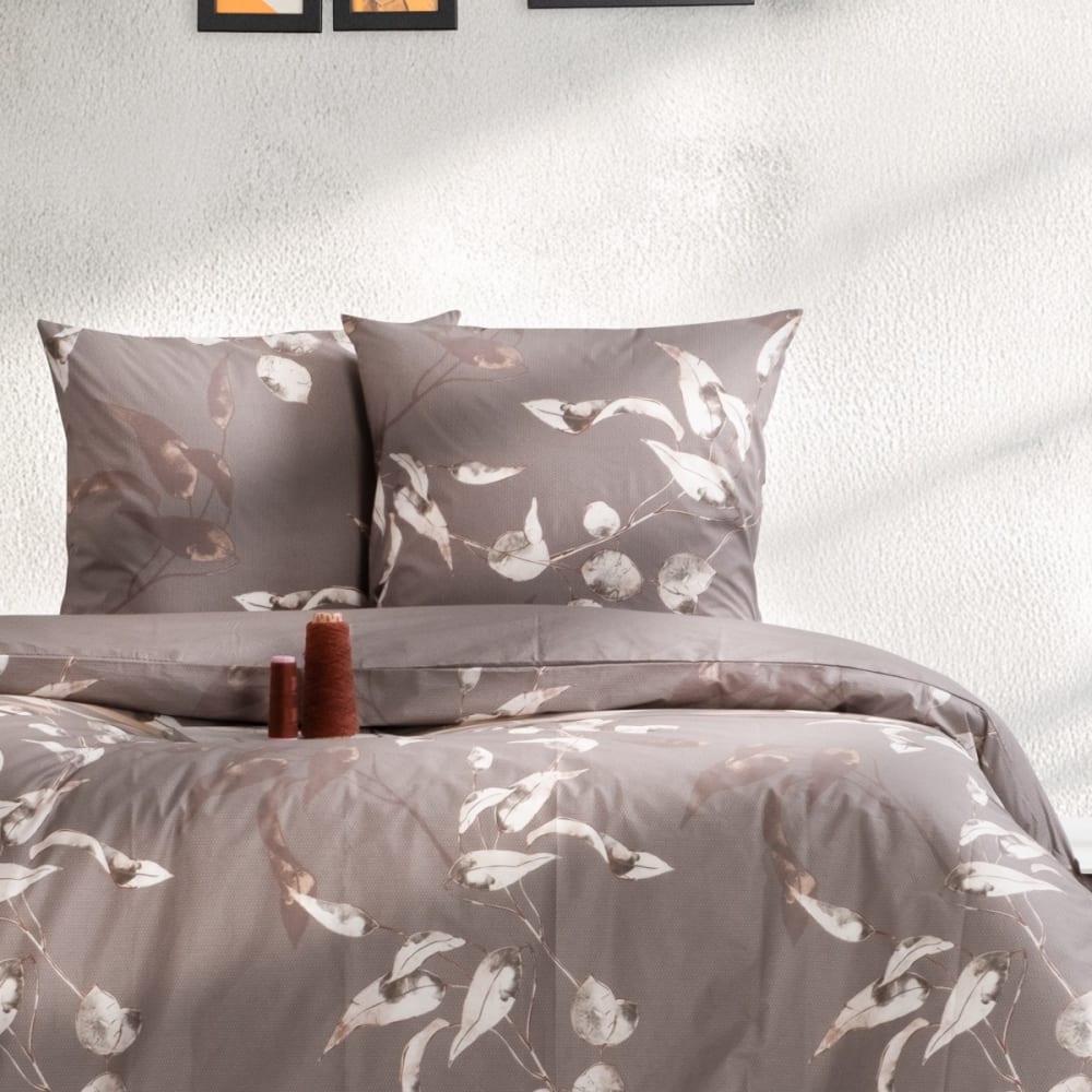 Parure de lit 1 personne 140x200 cm coton imprimé - Maisons du Monde