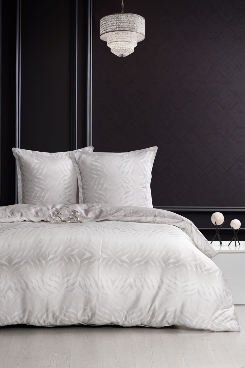 Blanc Avenue Bettwäschegarnitur 140x200 cm+ 1 Kopfkissenbez 63x63 cm-Baumwollsatin Weiß Öko-Tex Zertifikat Baumwolle